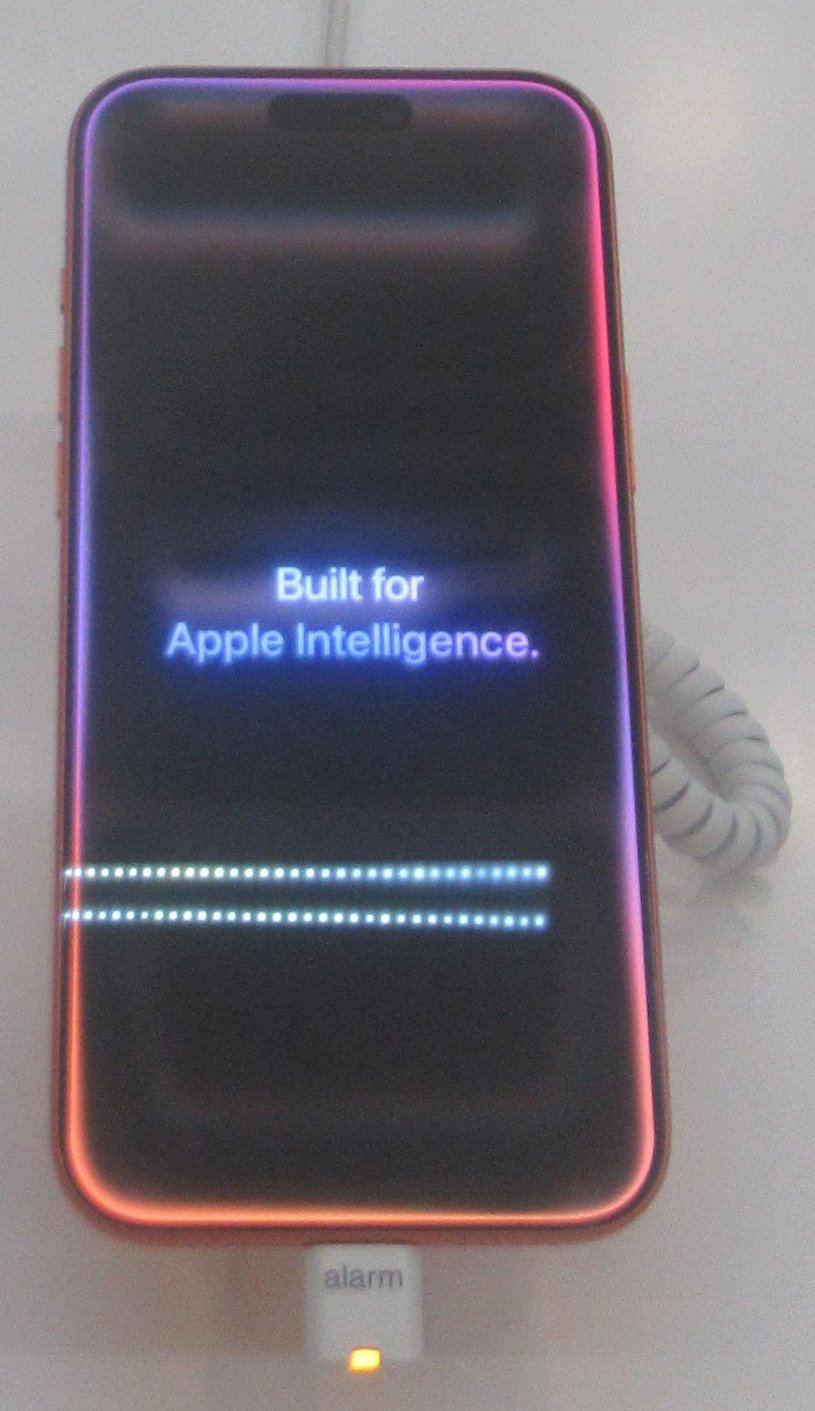 closeup of a smartphone AI chip
